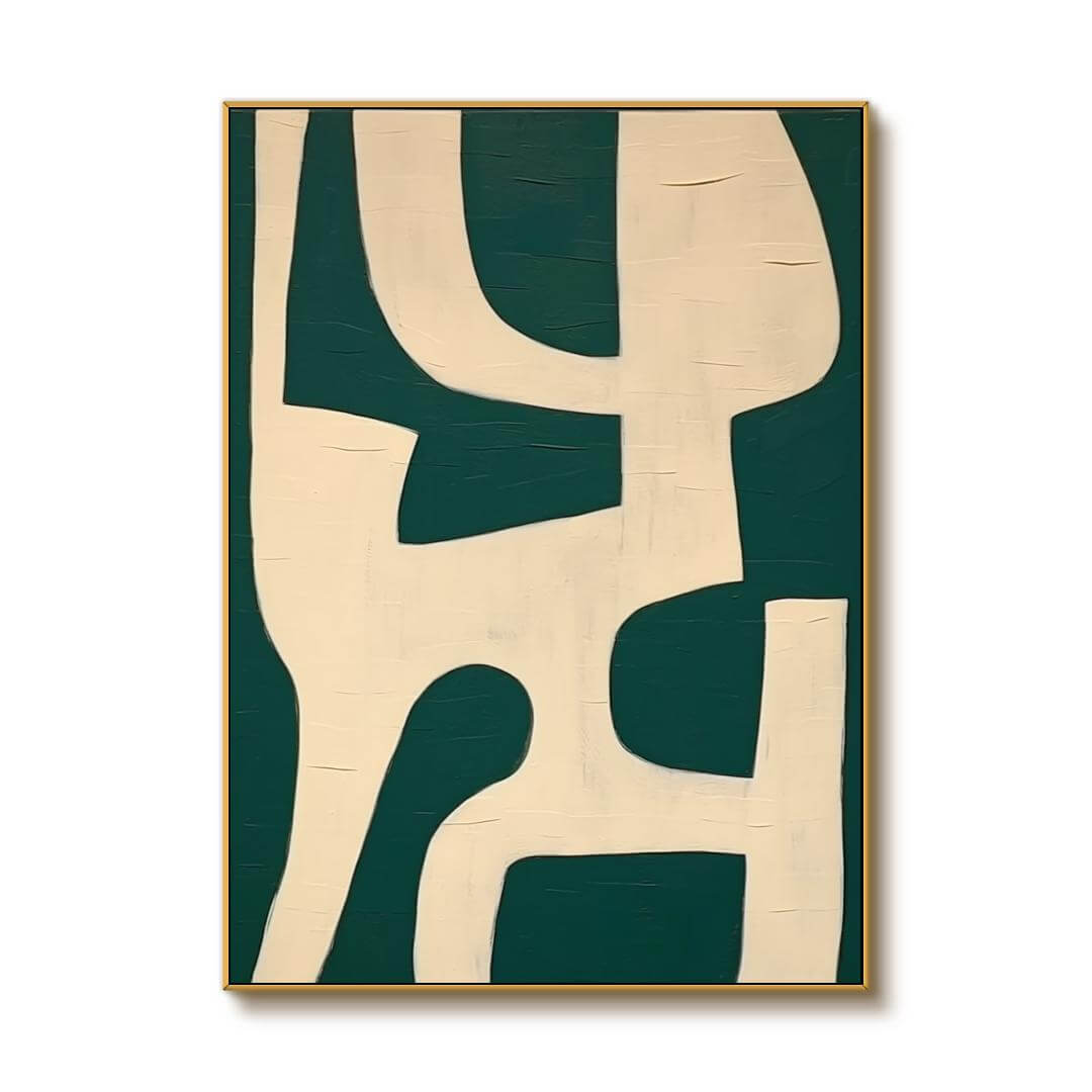 Green Artifact - Modern Abstract Wall Art Painting