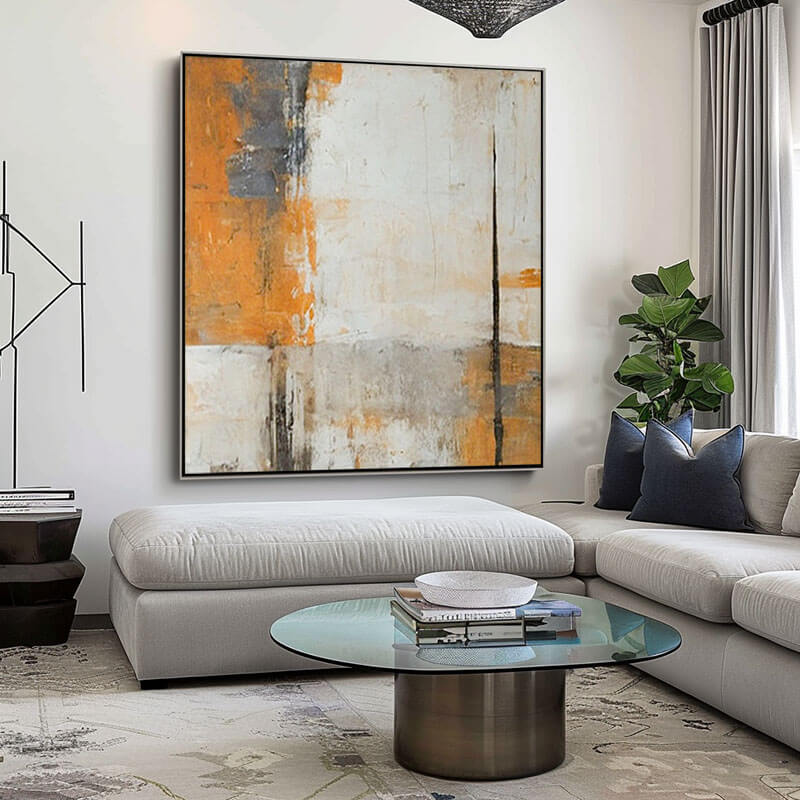 Growing - Large Wabi Sabi Textured Wall Art Painting