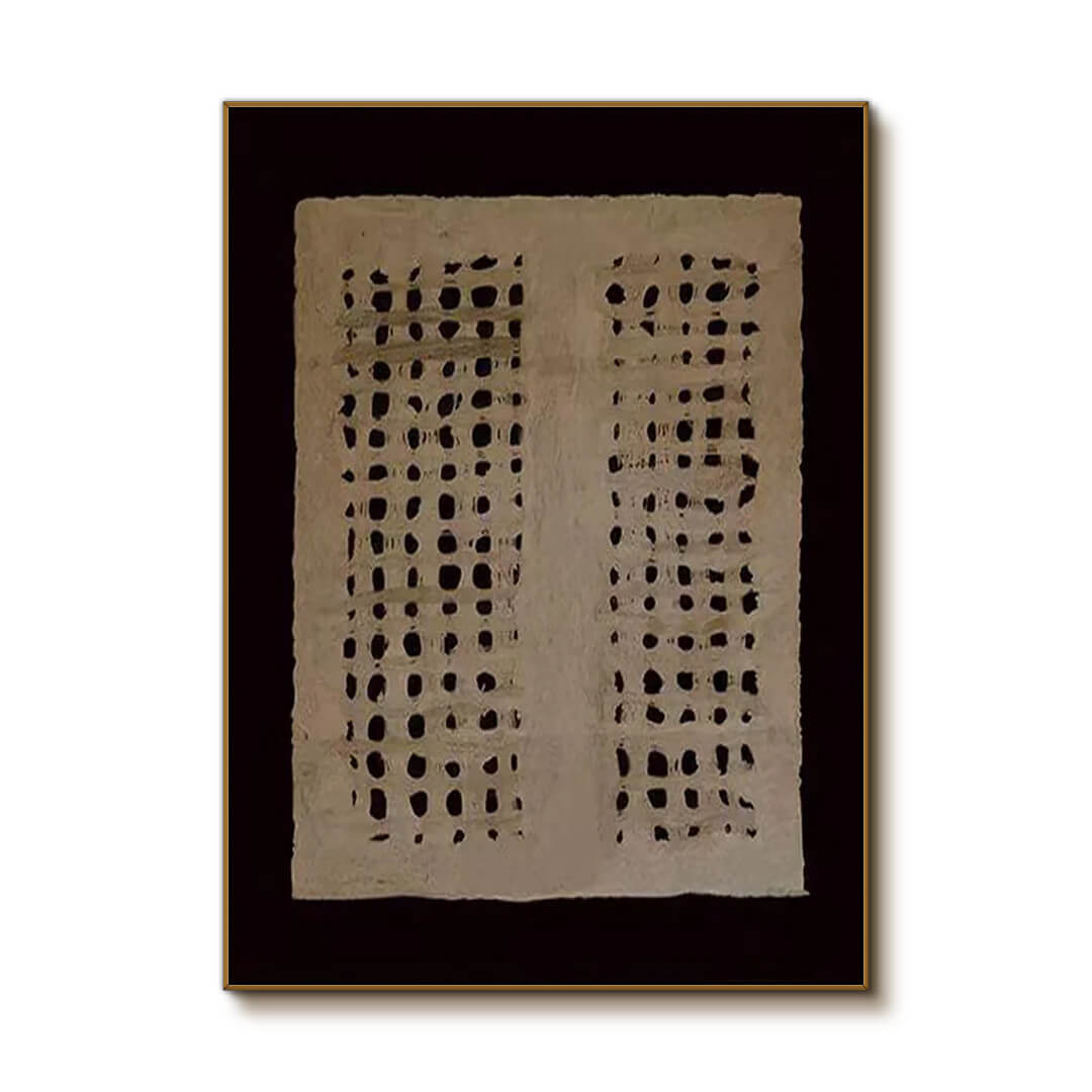 Divided Silence - Texture Painting on Canvas