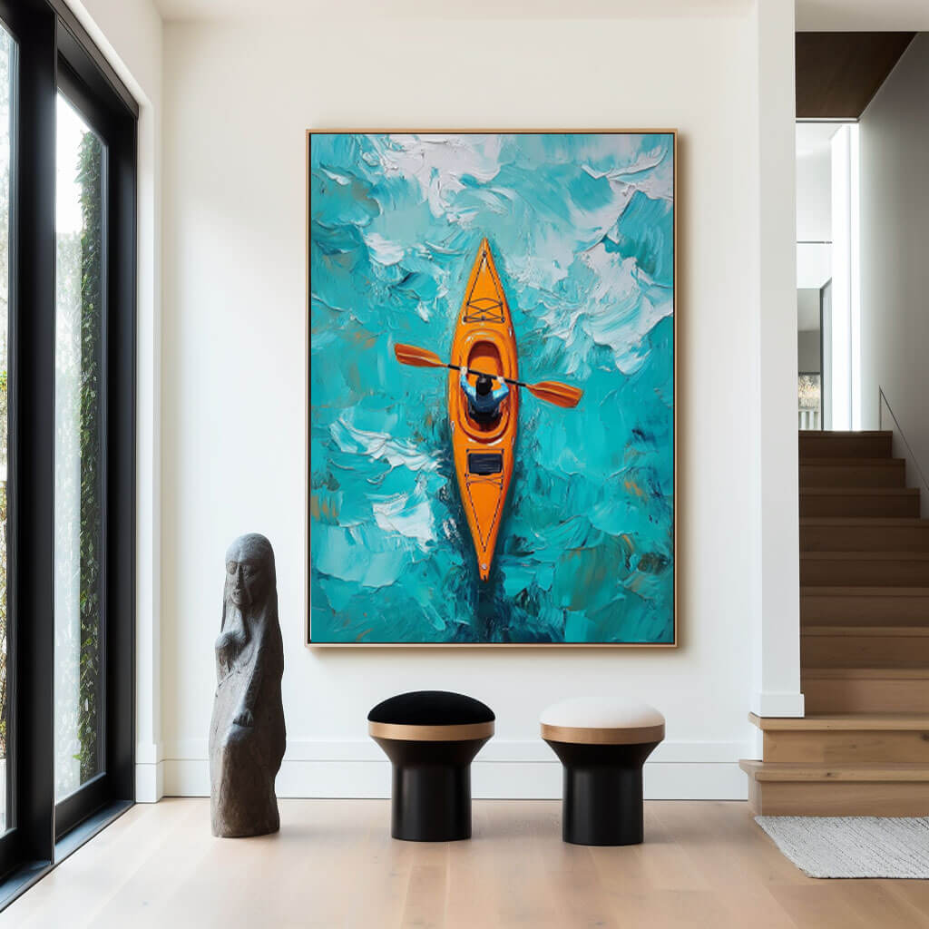 Kayakers - Seascape Wall Art Painting
