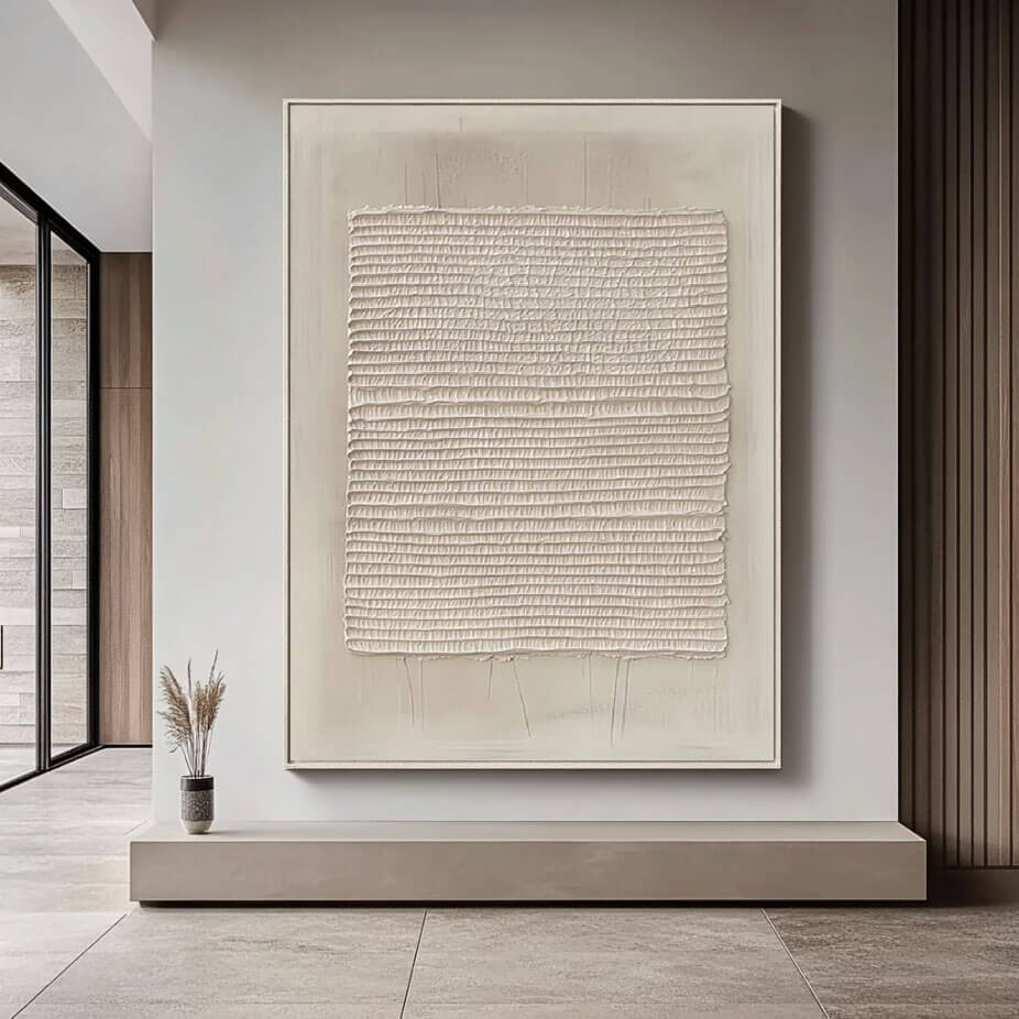 Reverberations - Textured Minimalist Wall Art Painting