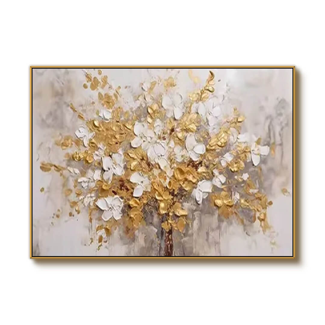 Bloomfire - Textured Floral Wall Art Painting