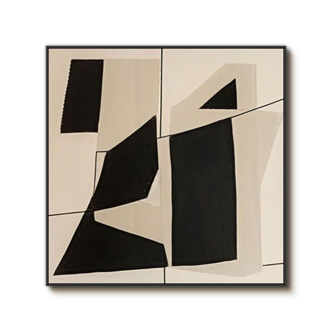 Graphical I - Minimalist Abstract Painting