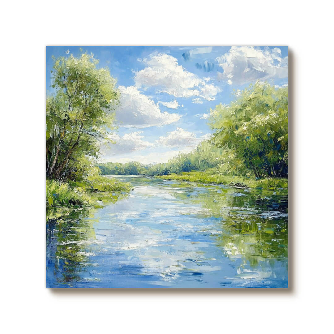 Mirrored Sky - Landscape Wall Art Painting
