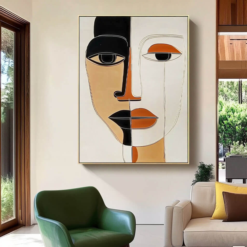 Masque - Original Abstract Canvas Art