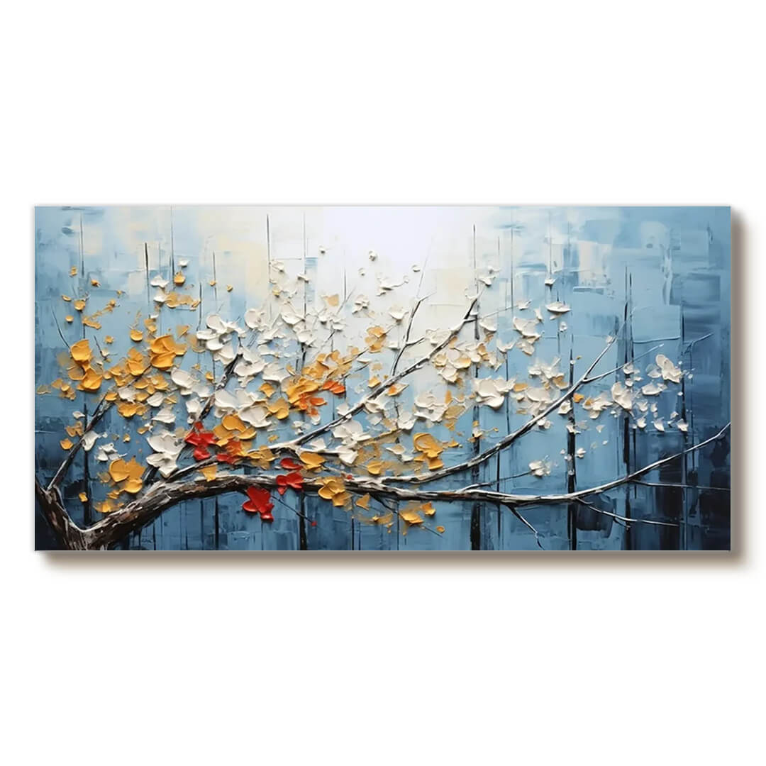 The Turning Season - Abstract Branch Canvas Wall Art
