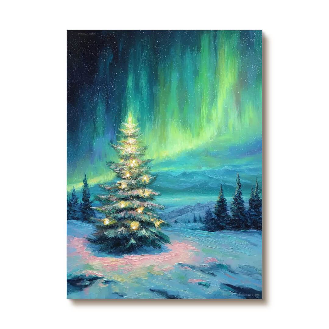 Tree of Aurora - Large Christmas Tree Wall Art