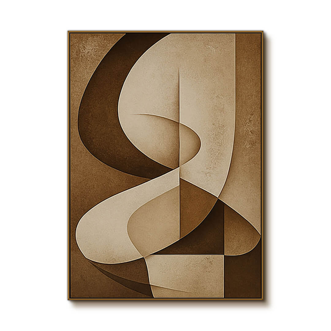 Spellbound I - Brown Abstract Wall Art