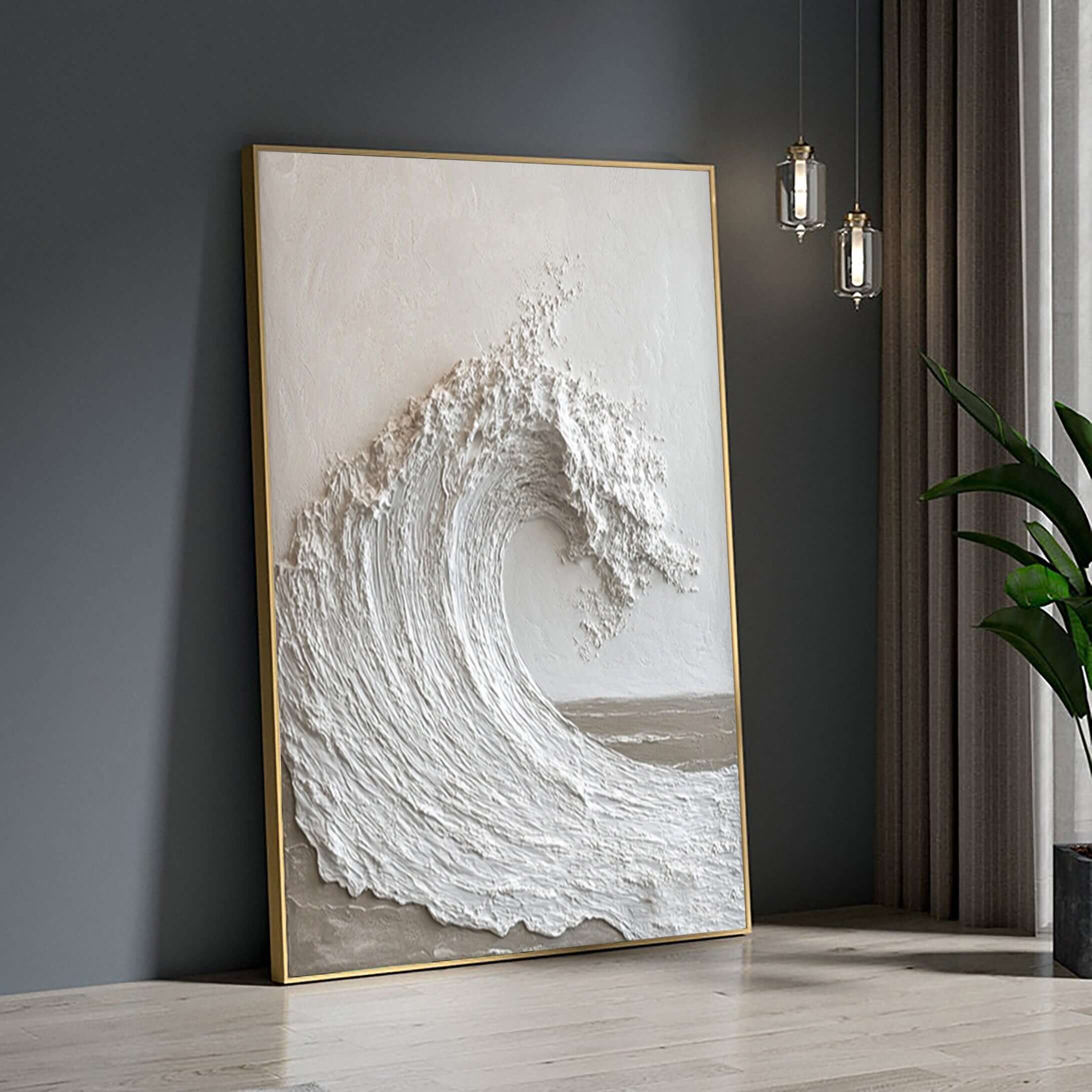 Surge - Textured Wave Abstract Art Painting