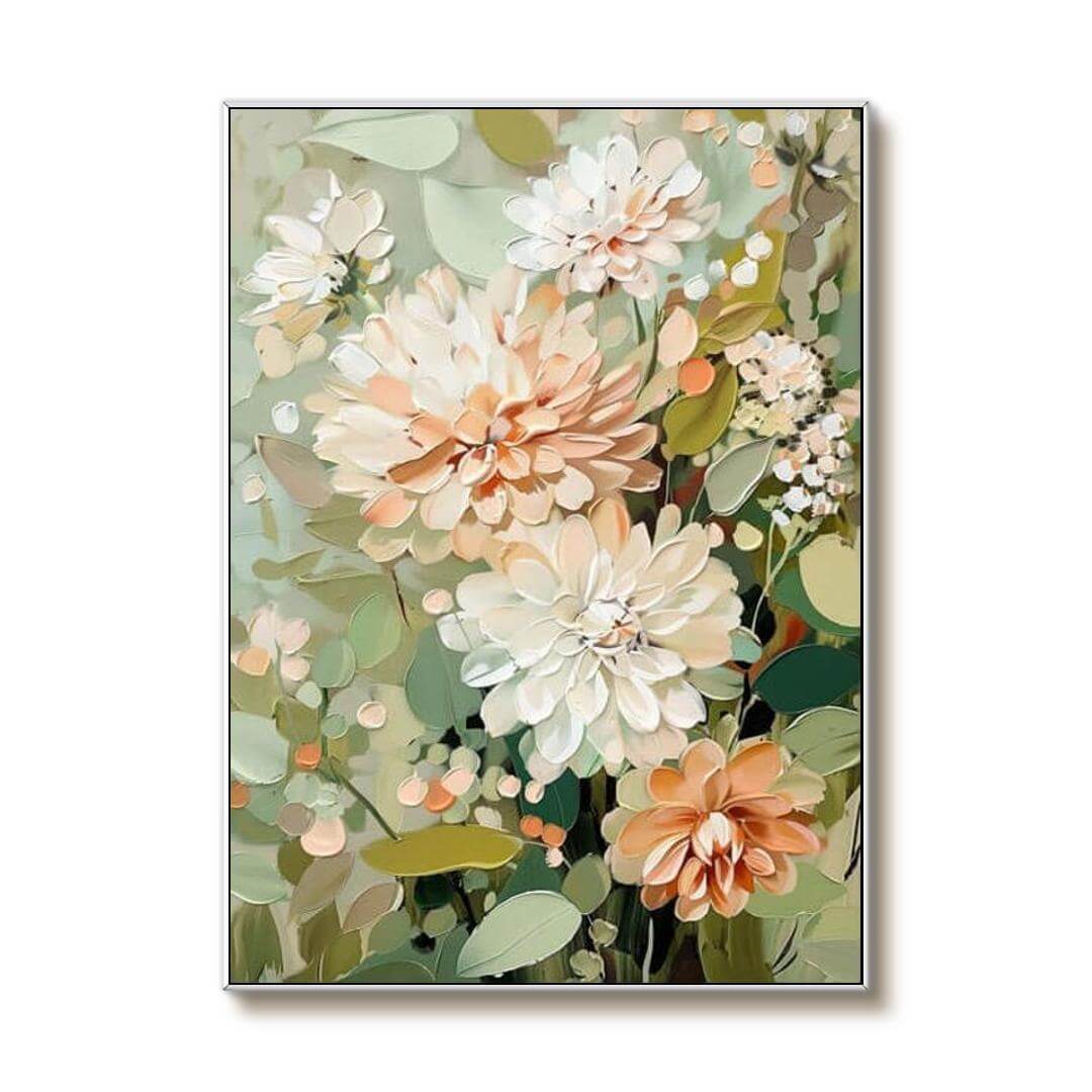 Flourish of Spring - Colorful Textured Abstract Wall Art