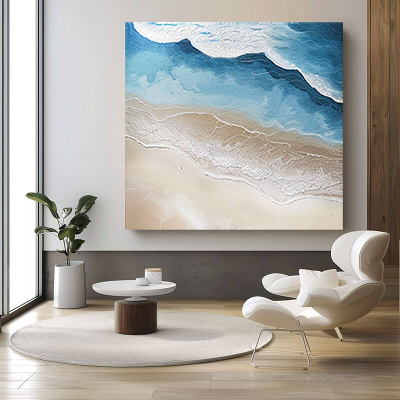 Song On The Beach - Abstract Seascape Painting on Canvas