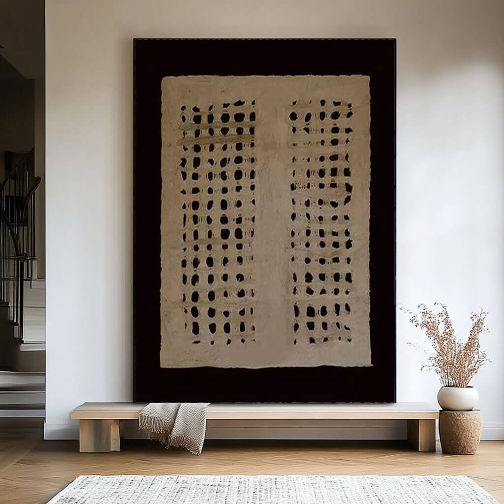 Divided Silence - Texture Painting on Canvas