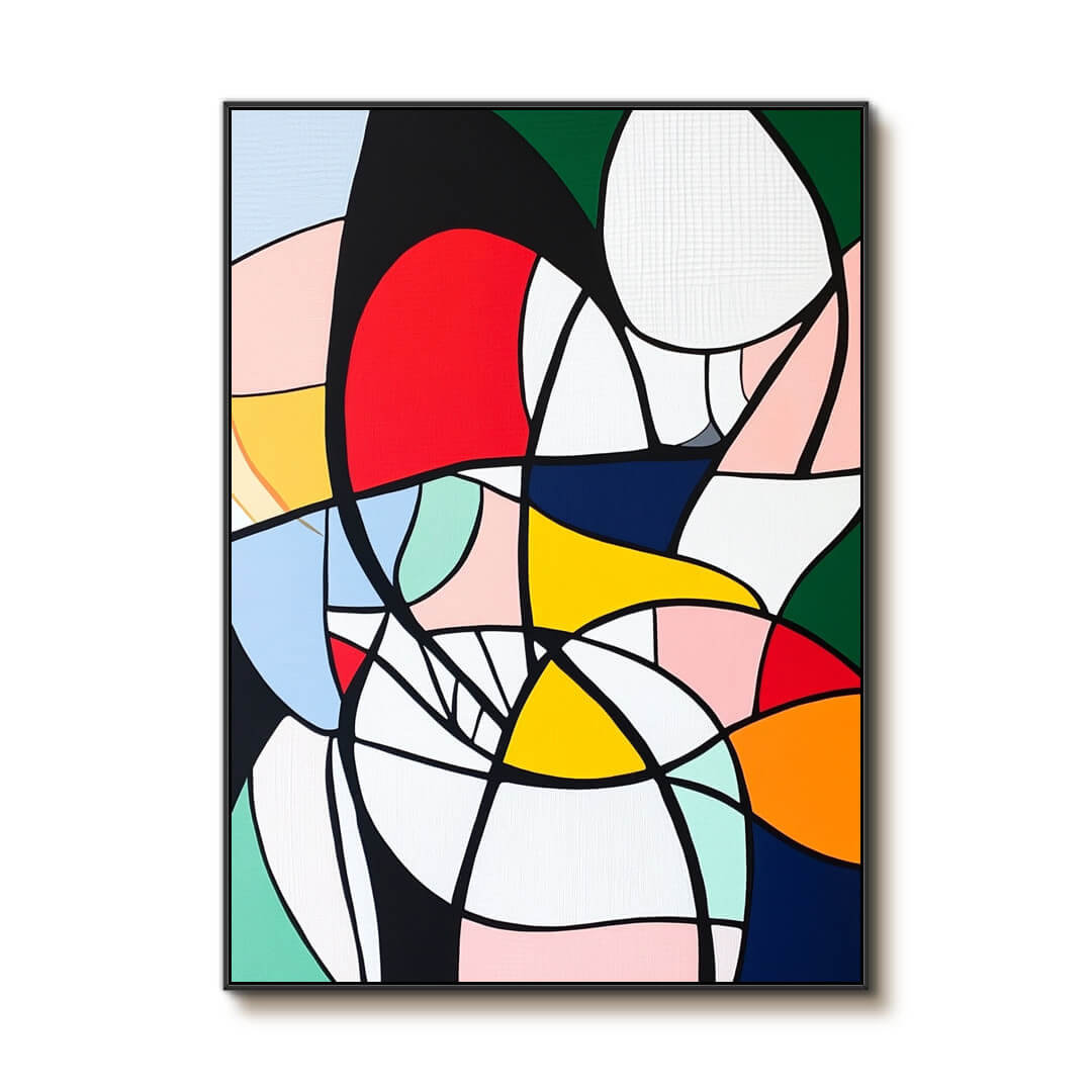 The Deconstructed Venus - Large Hand Painted Pop Art Multicolor Block Wall Art