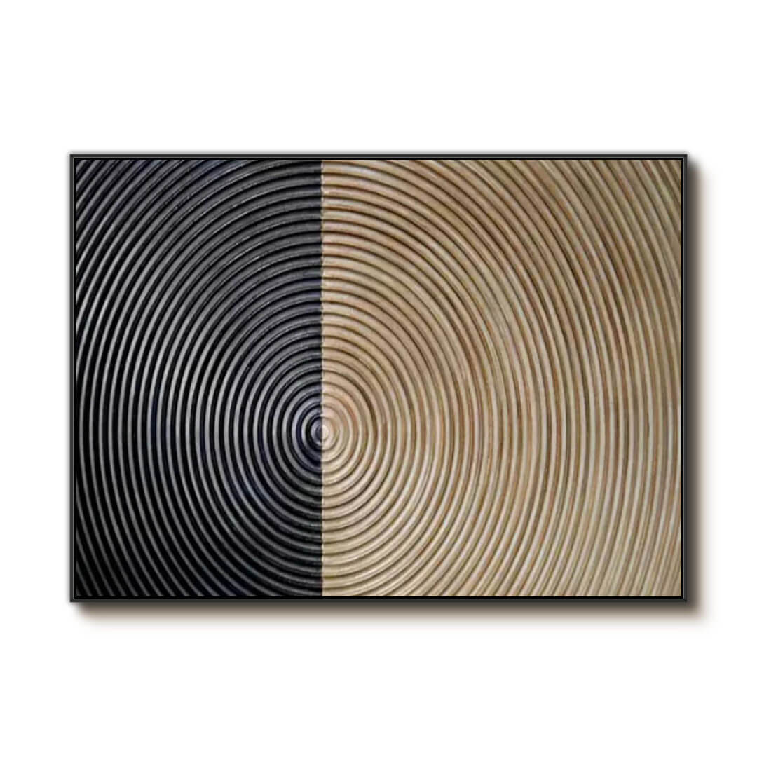 Golden Radiance - Wabi Sabi Minimalist Art Painting