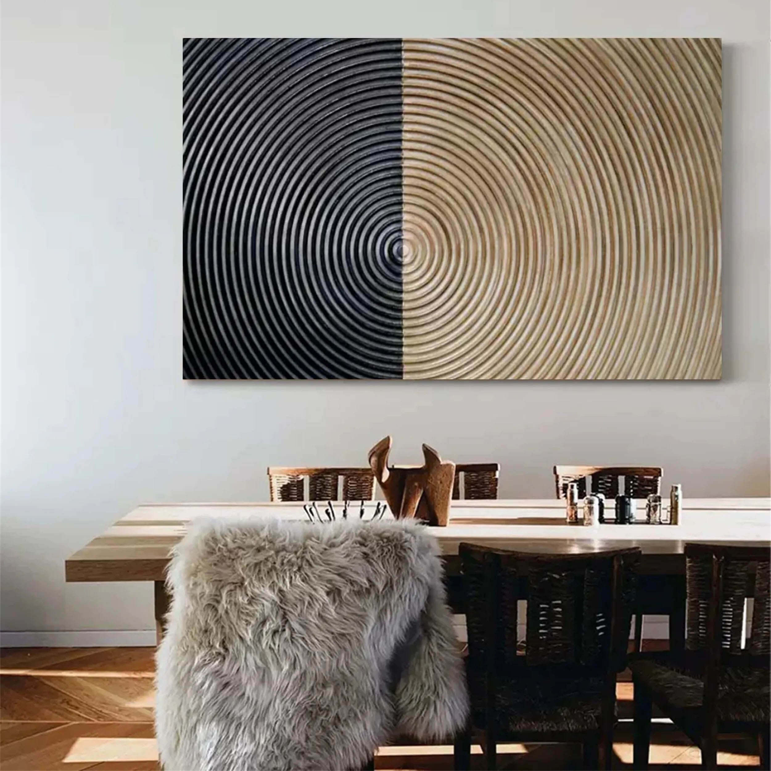 Golden Radiance - Wabi Sabi Minimalist Art Painting