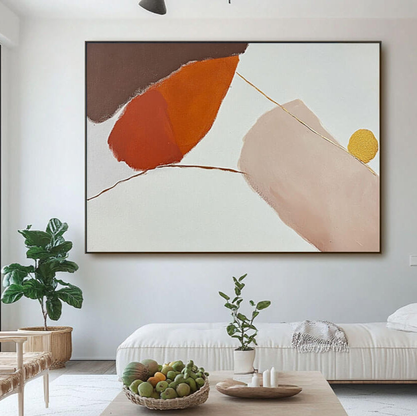 Russet Composition - Large Abstract Art Painting