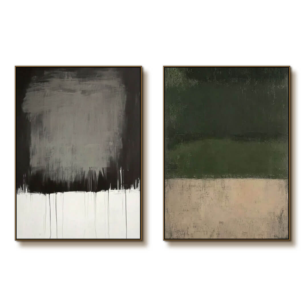 Off Balance - Modern Abstract Art Painting Set of 2