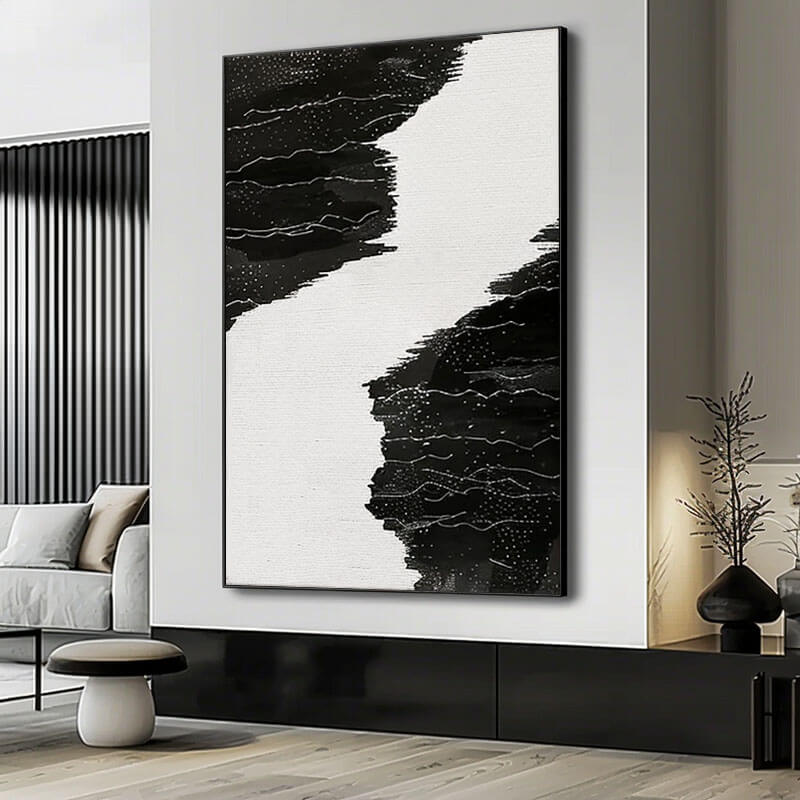 Dark Stream - Abstract ArtPainting on Canvas