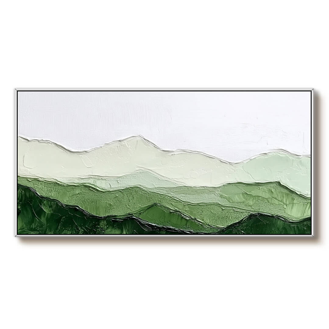 Mountain's Breath - Modern Textured Abstract Art Painting