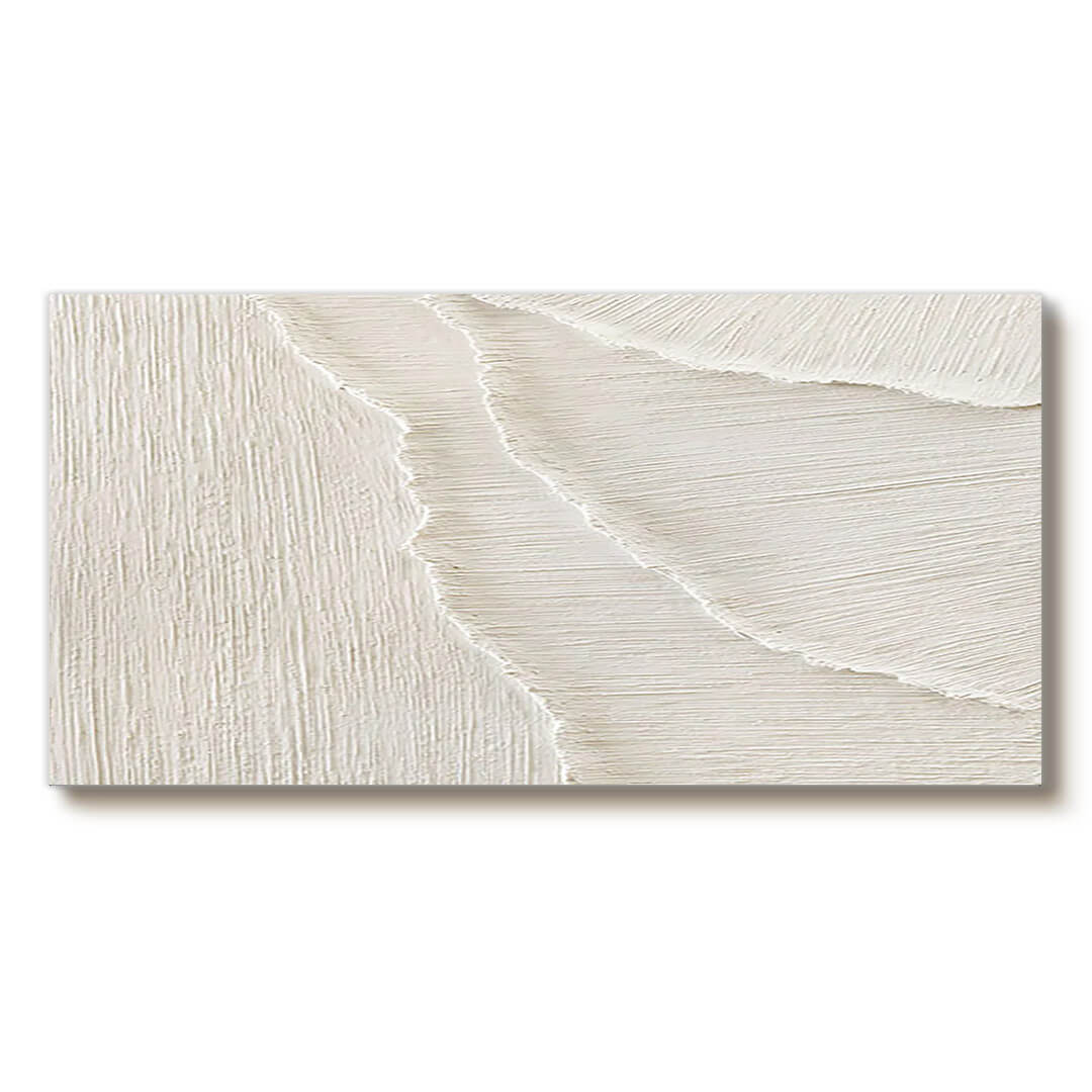 Waves of Serenity I - Textured Panoramic Abstract Wall Art Painting