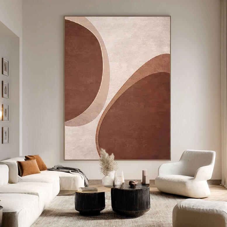 Split Kernel - Modern Minimalist Abstract Canvas Wall Art