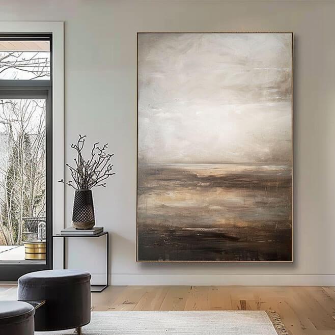 Grey Mist - Original Abstract Art Painting