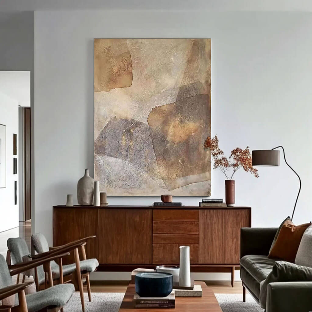 Traces of Time - Abstract Canvas Painting