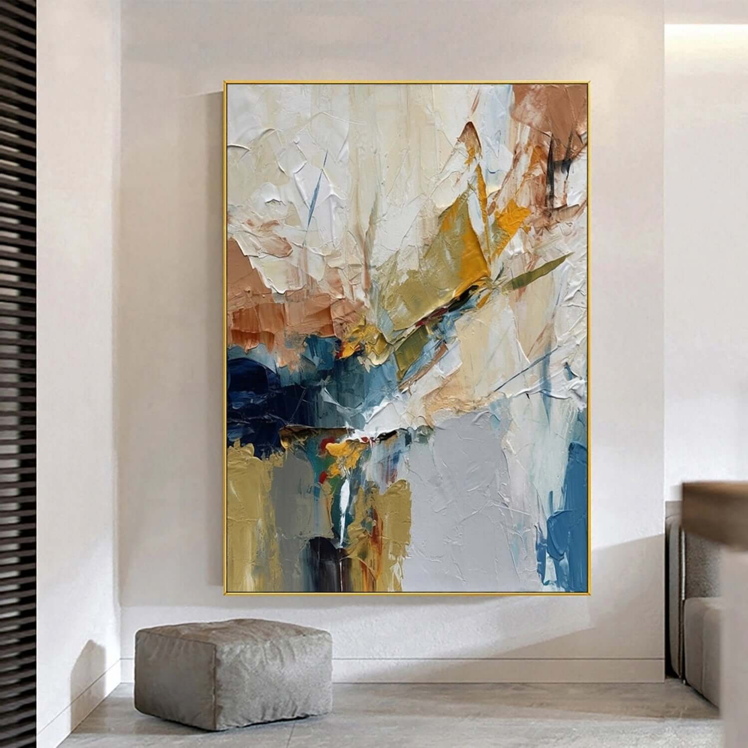 Resonance of Color - Large Abstract Palette Knife Texture Painting