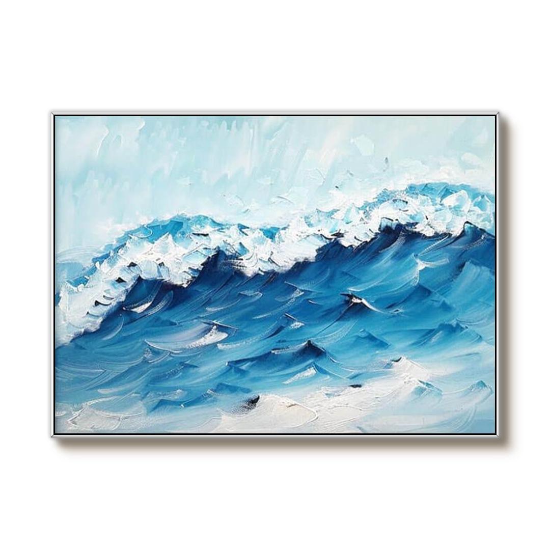 Blue Ocean - Large Original Textured Wall Art Painting