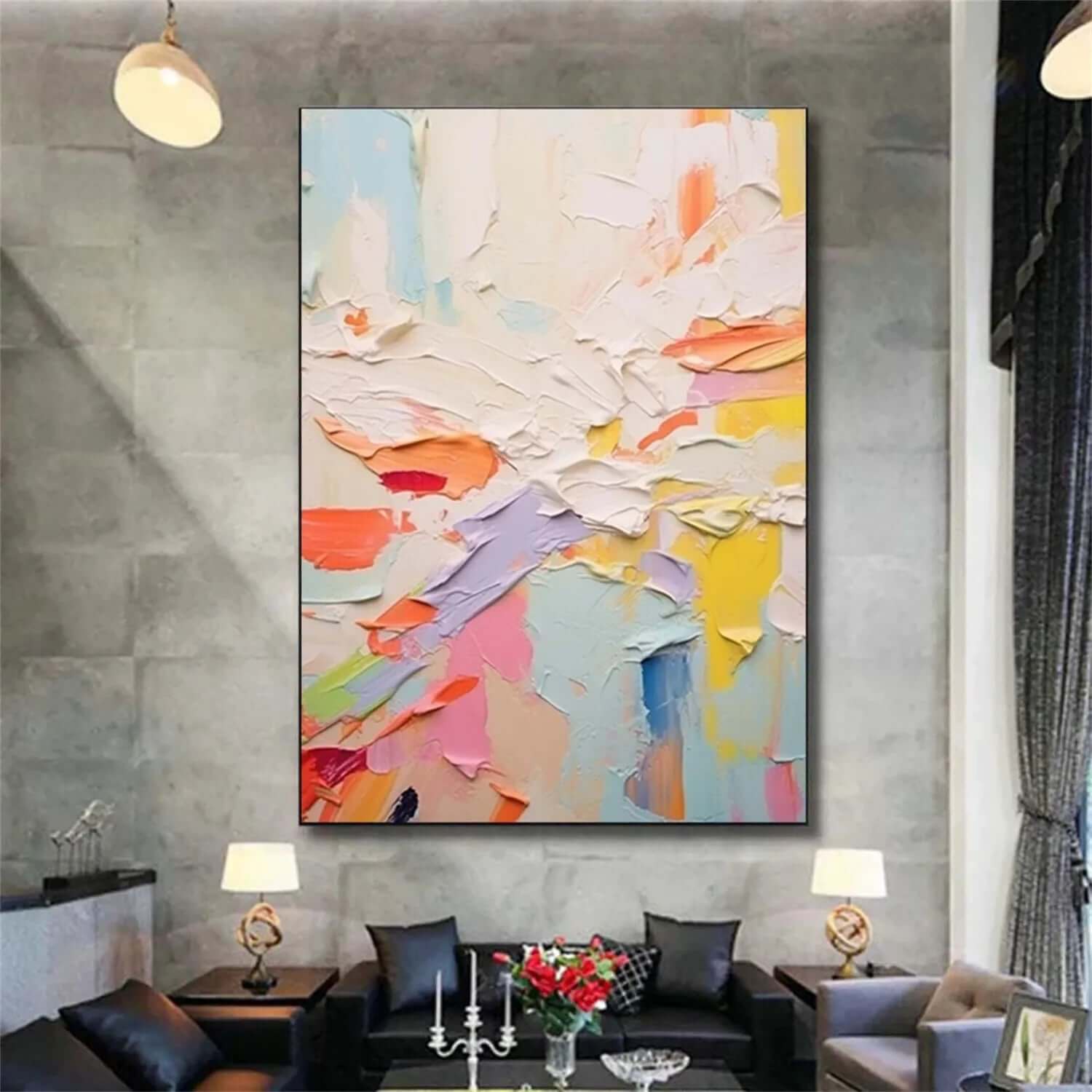 Melted Spring - Colorful Abstract Texture Art Painting