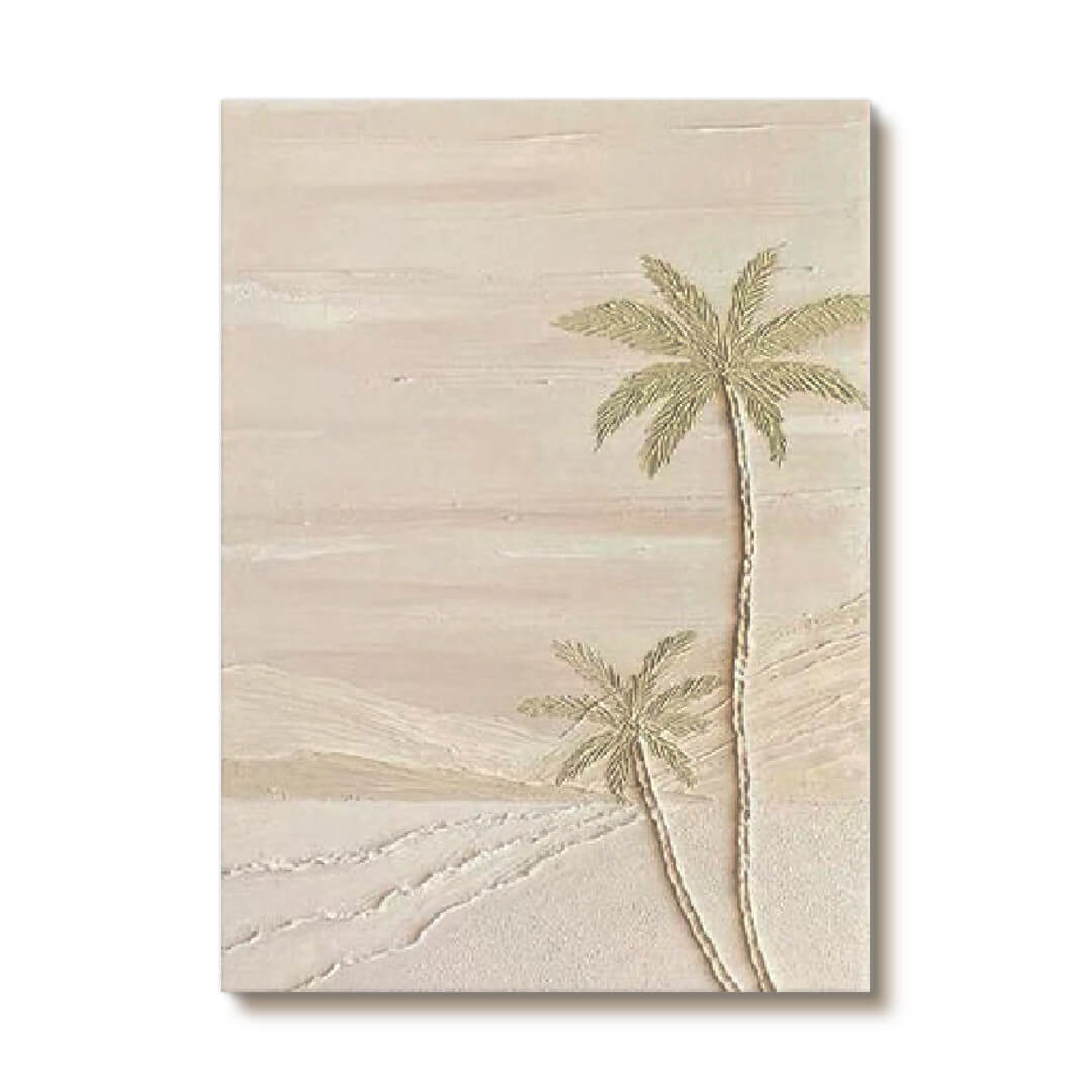 Palm Sketches - Textured Tree Canvas Art