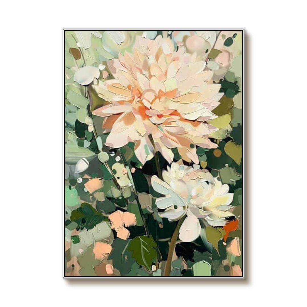 Flourish of Spring I - Abstract Art Painting of Flowers