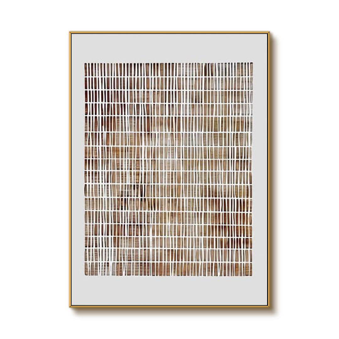 Whispered Lines - Original Wabi Sabi Canvas Art