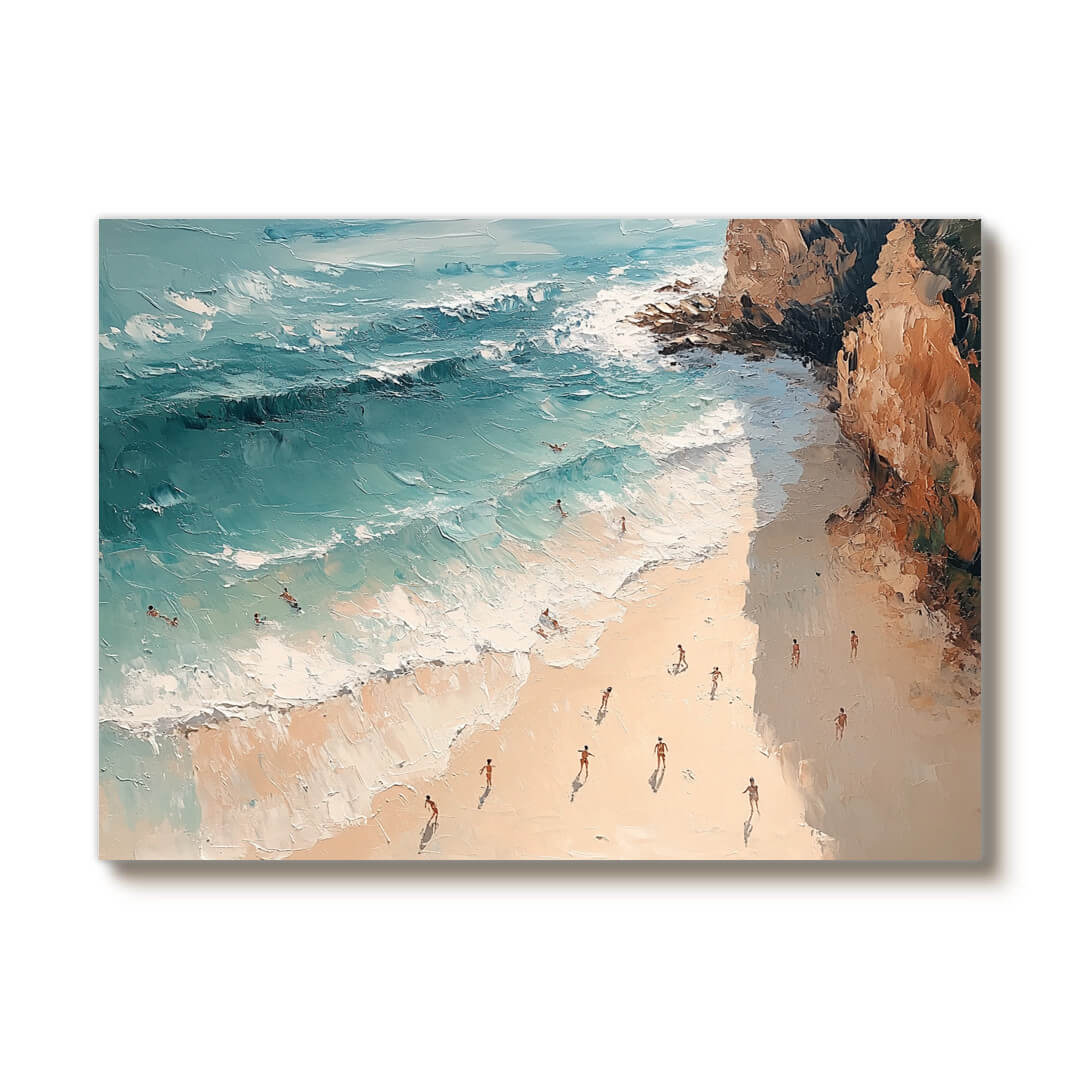 Tropical Holiday - Seascape Abstract Canvas Art Painting