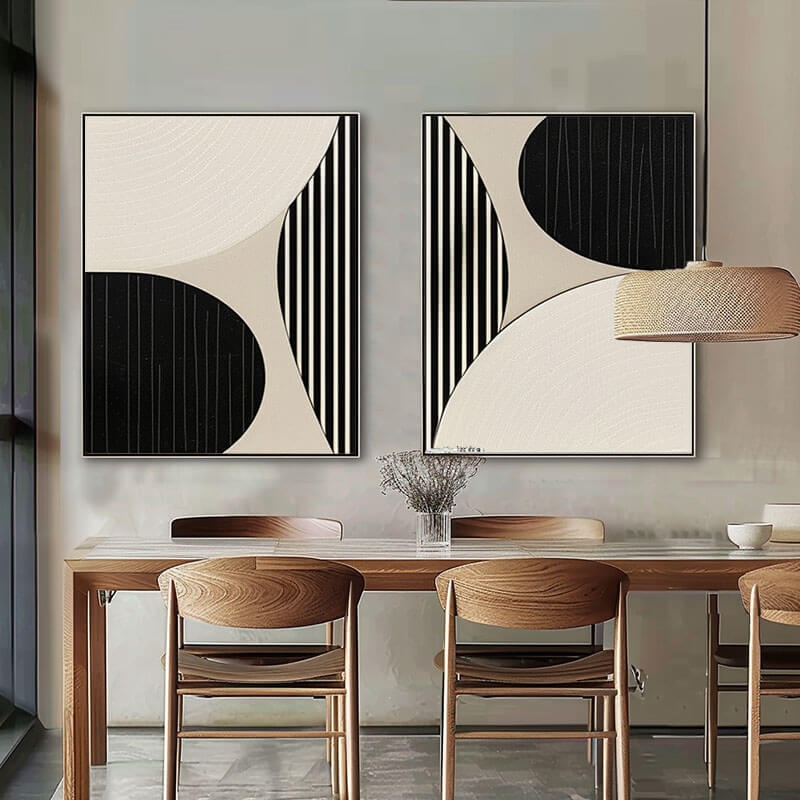 Entangle - Modern Minimalist Wall Art Set of 2