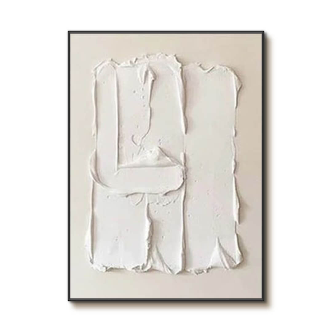 Floating Strokes - Minimalist Textured Wall Art Painting