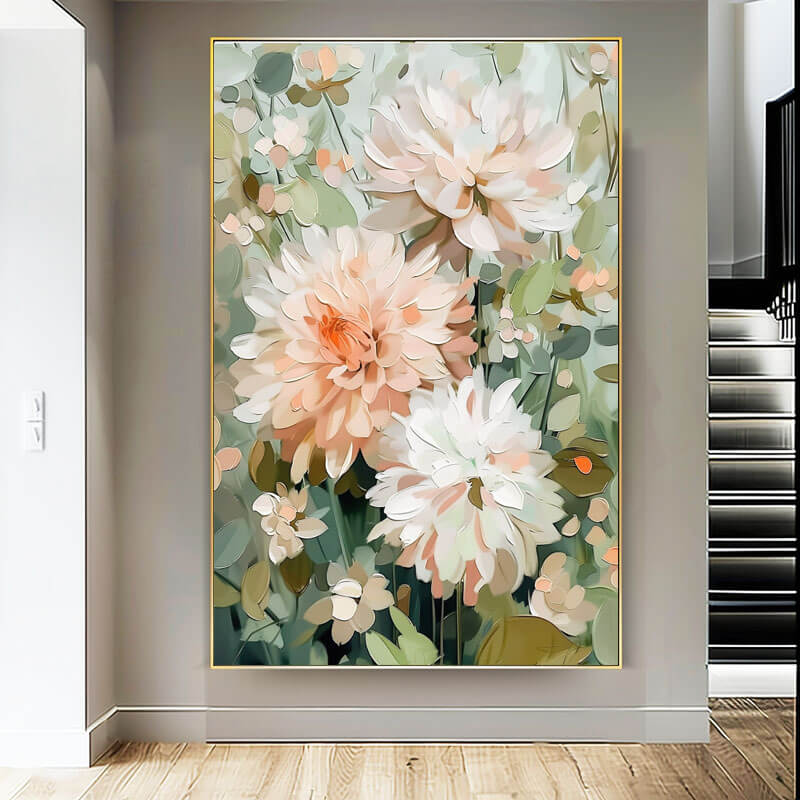 Infinite Bloom - Flower Abstract Wall Art Painting