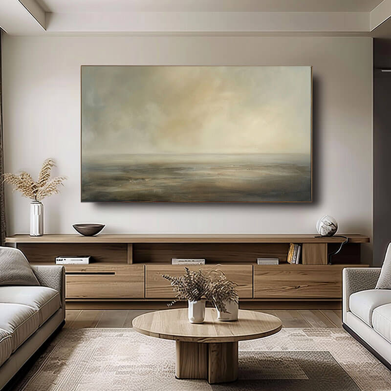 Misty Horizon - Huge Original Abstract Canvas Art