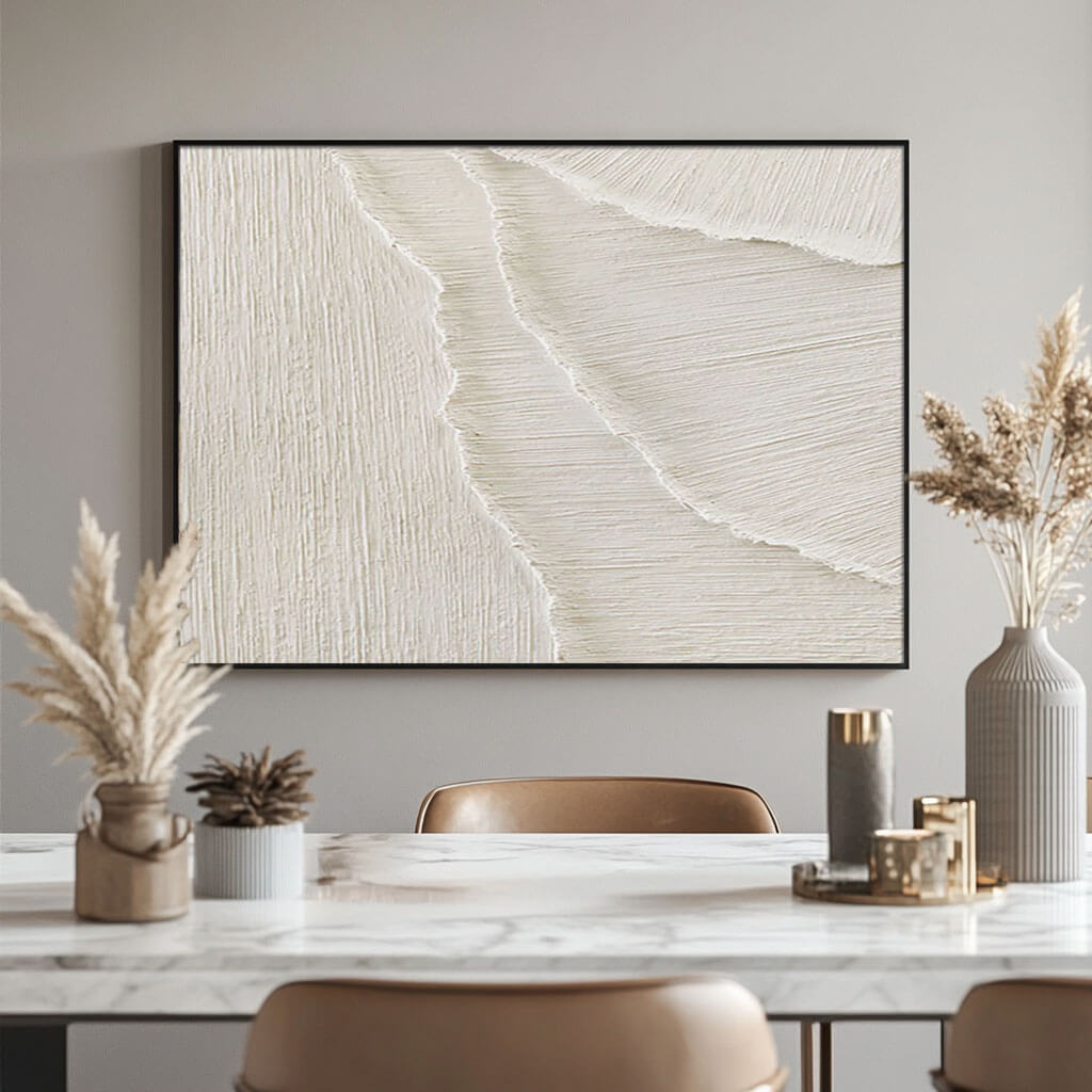 Waves of Serenity II - Large Textured Abstract Art Painting