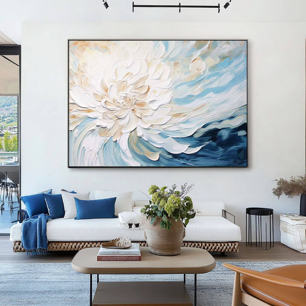 Flowing Flowers I - Abstract Wall Art Painting