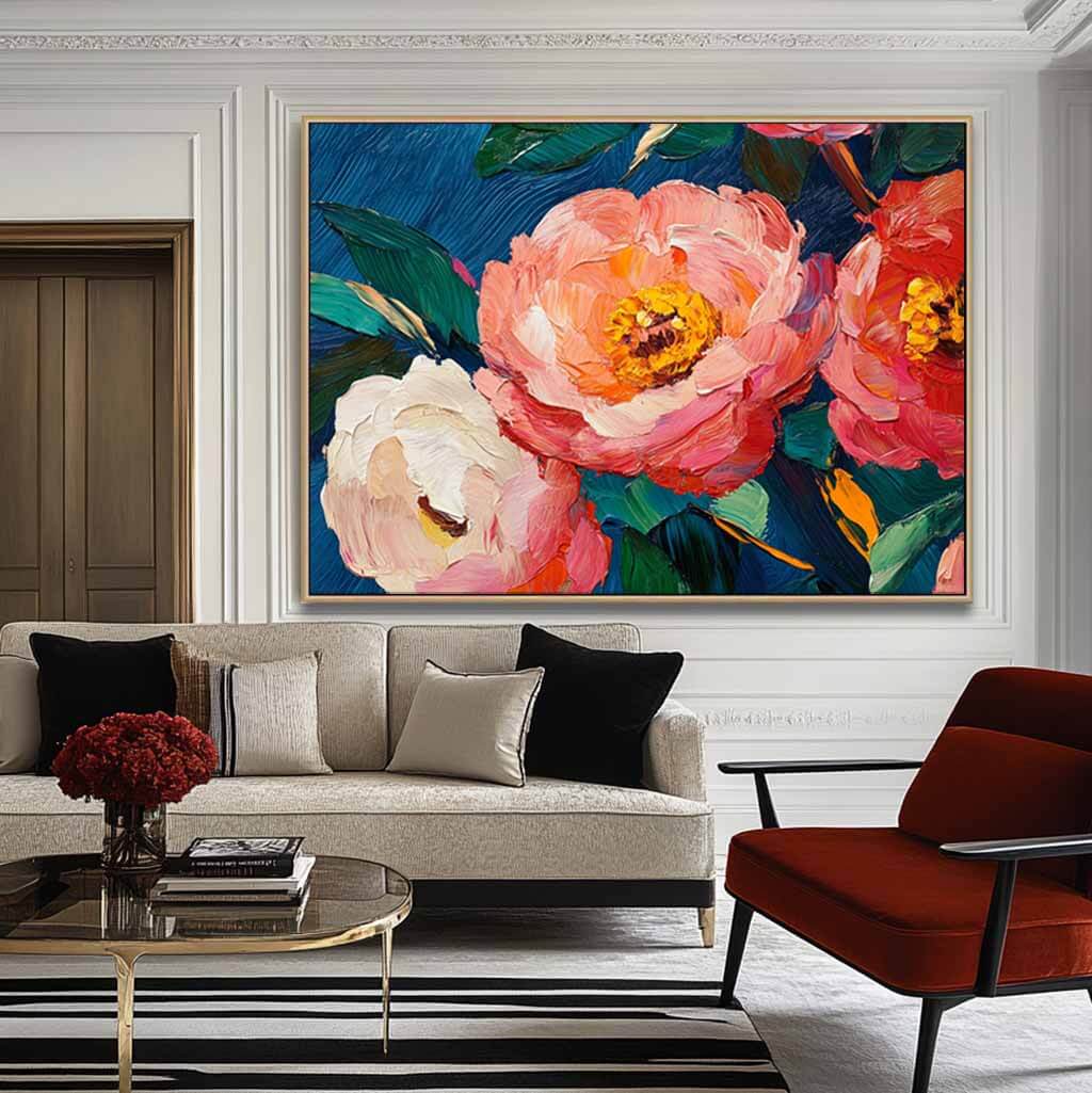 Eternal Love - Colorful Flowers Abstract Art