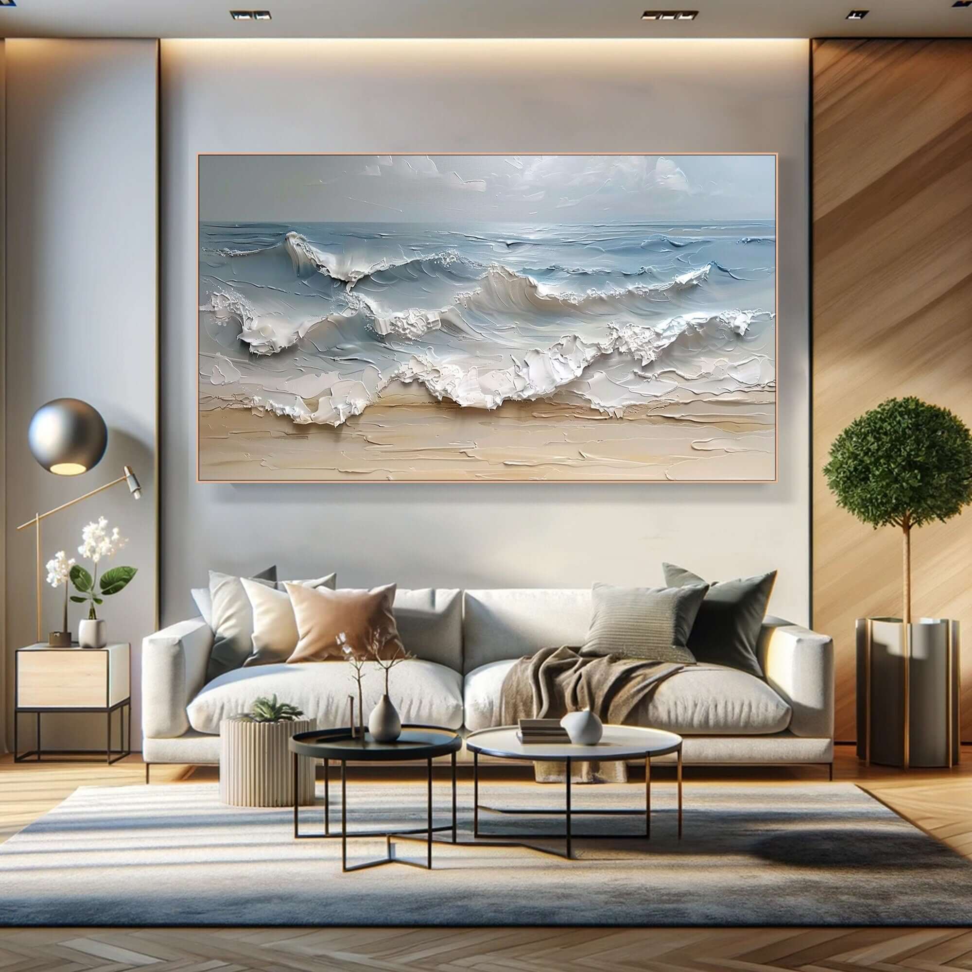 Foamrise - Seascape Ocean Wave Textured Wall Art