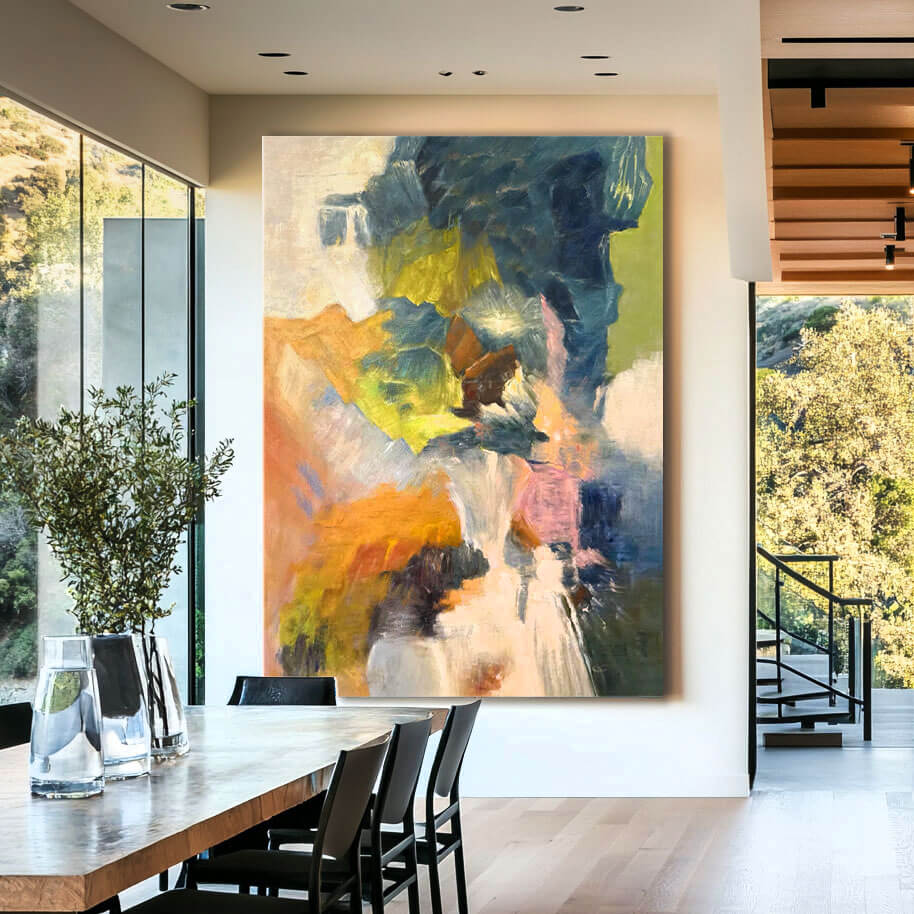 Where Colors Collide - Modern Abstract Colorful Art