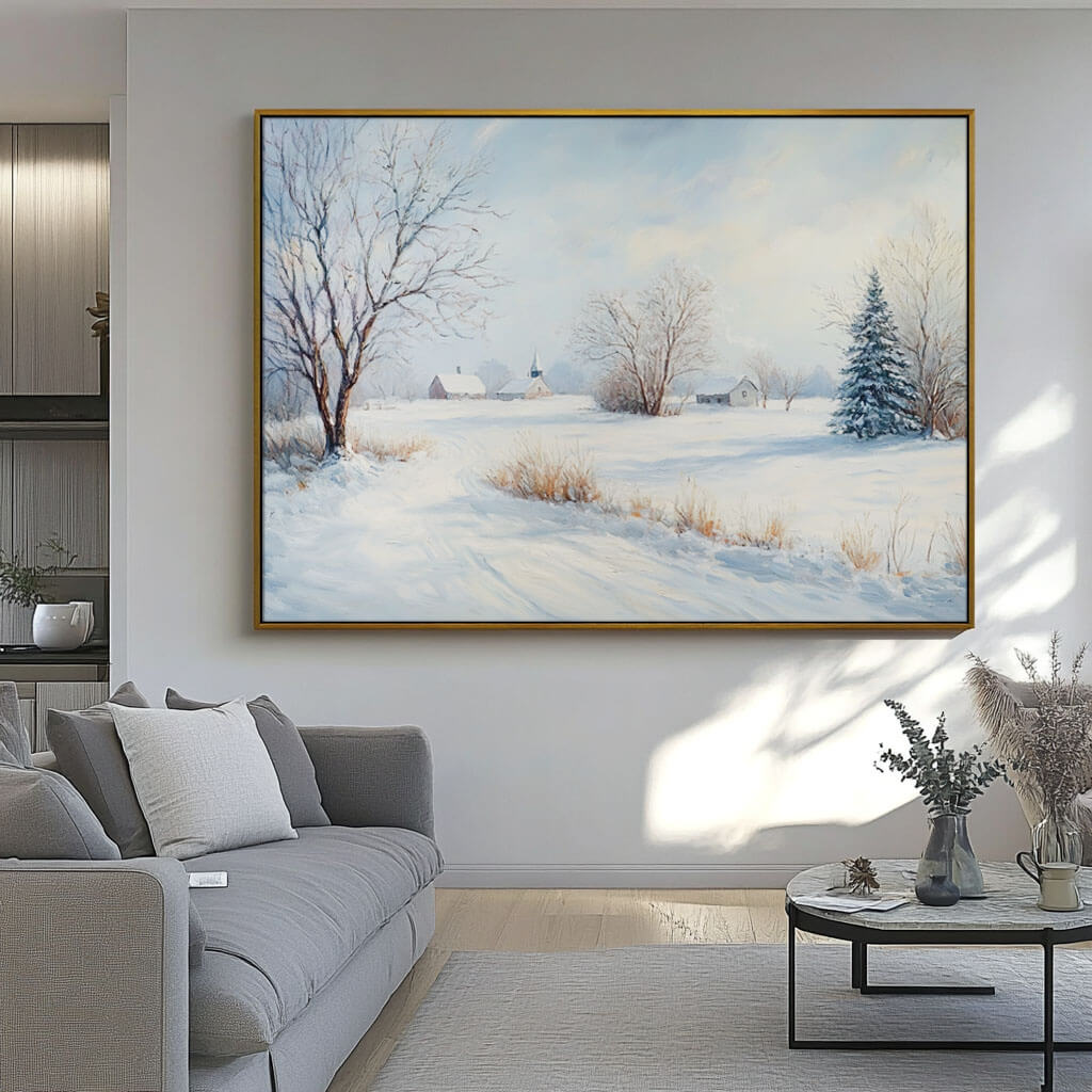 The White Veil - Snowscape Wall Art Painting