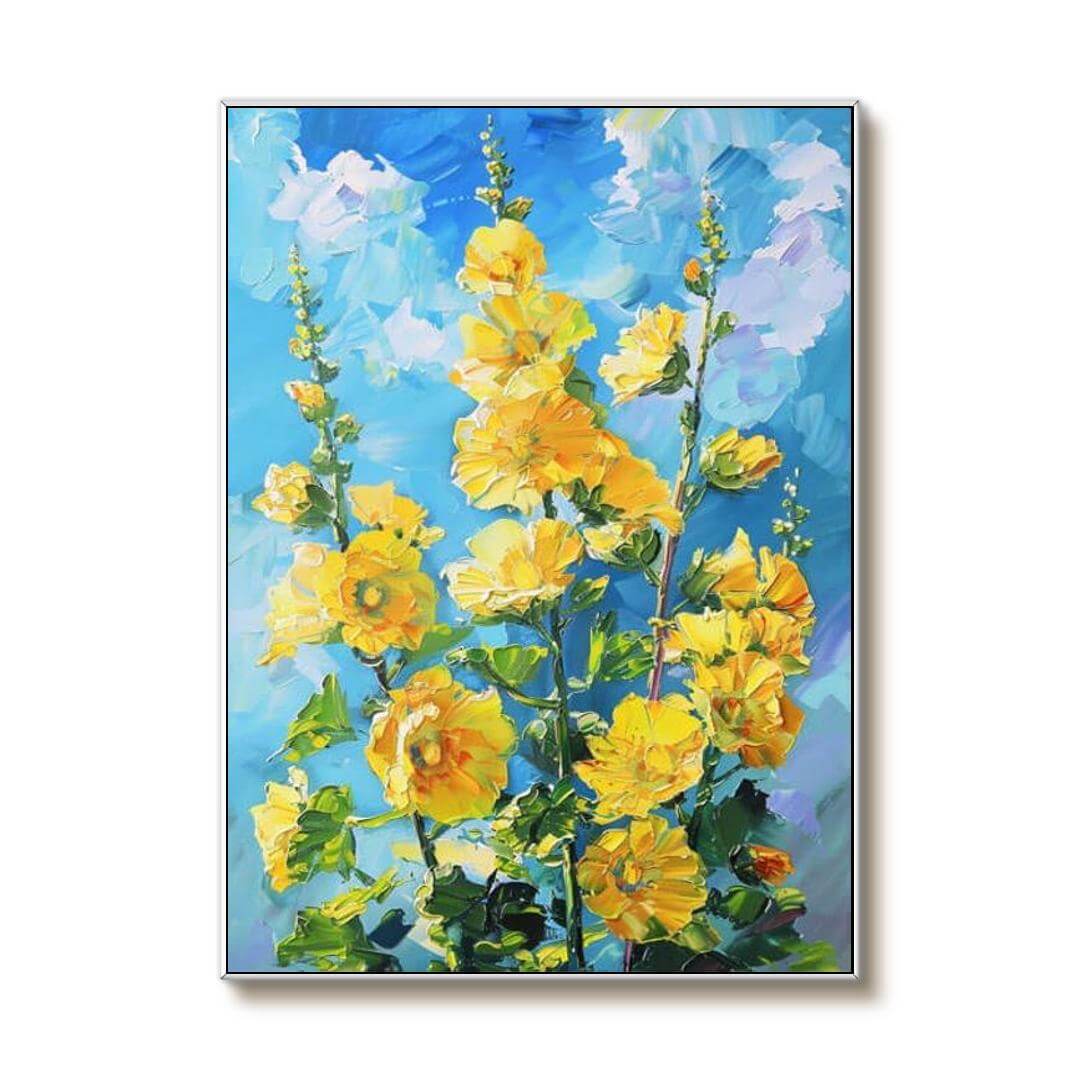 Summer Flowers - Original Abstract Art Painting