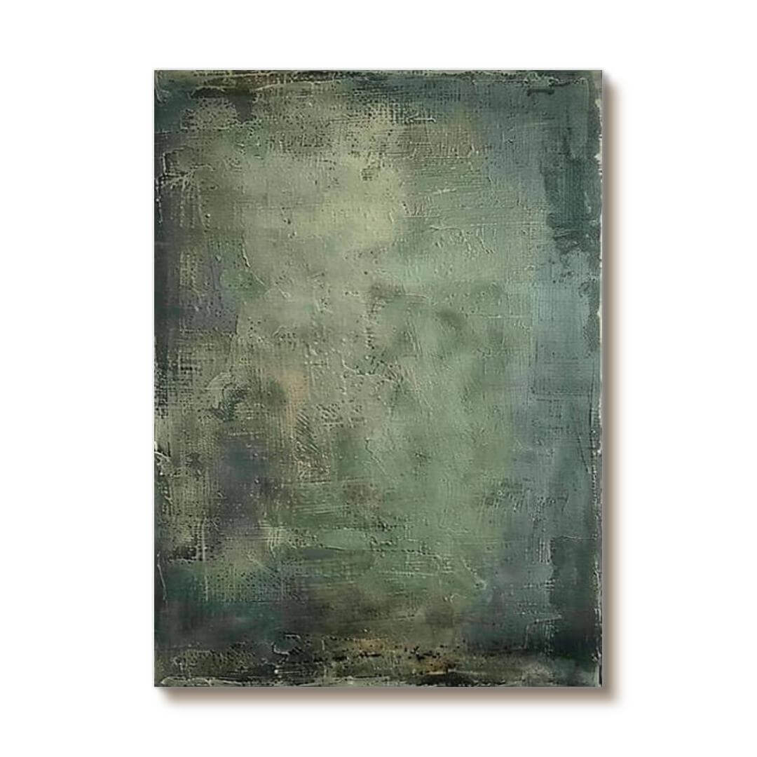 Incognito - Green Abstract Canvas Painting