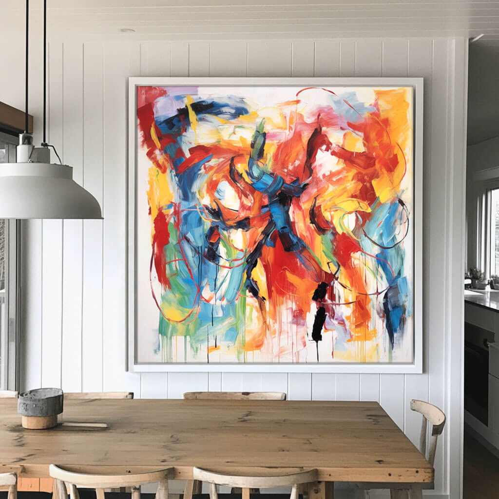 All Messed Up - Colorful Abstract Art Canvas Painting