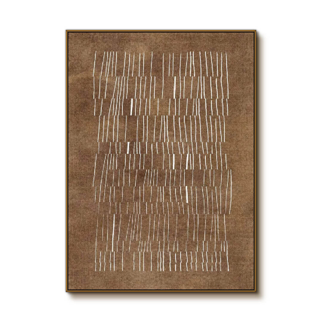 Earthen Glyphs - Modern Minimalist Textured Wall Art