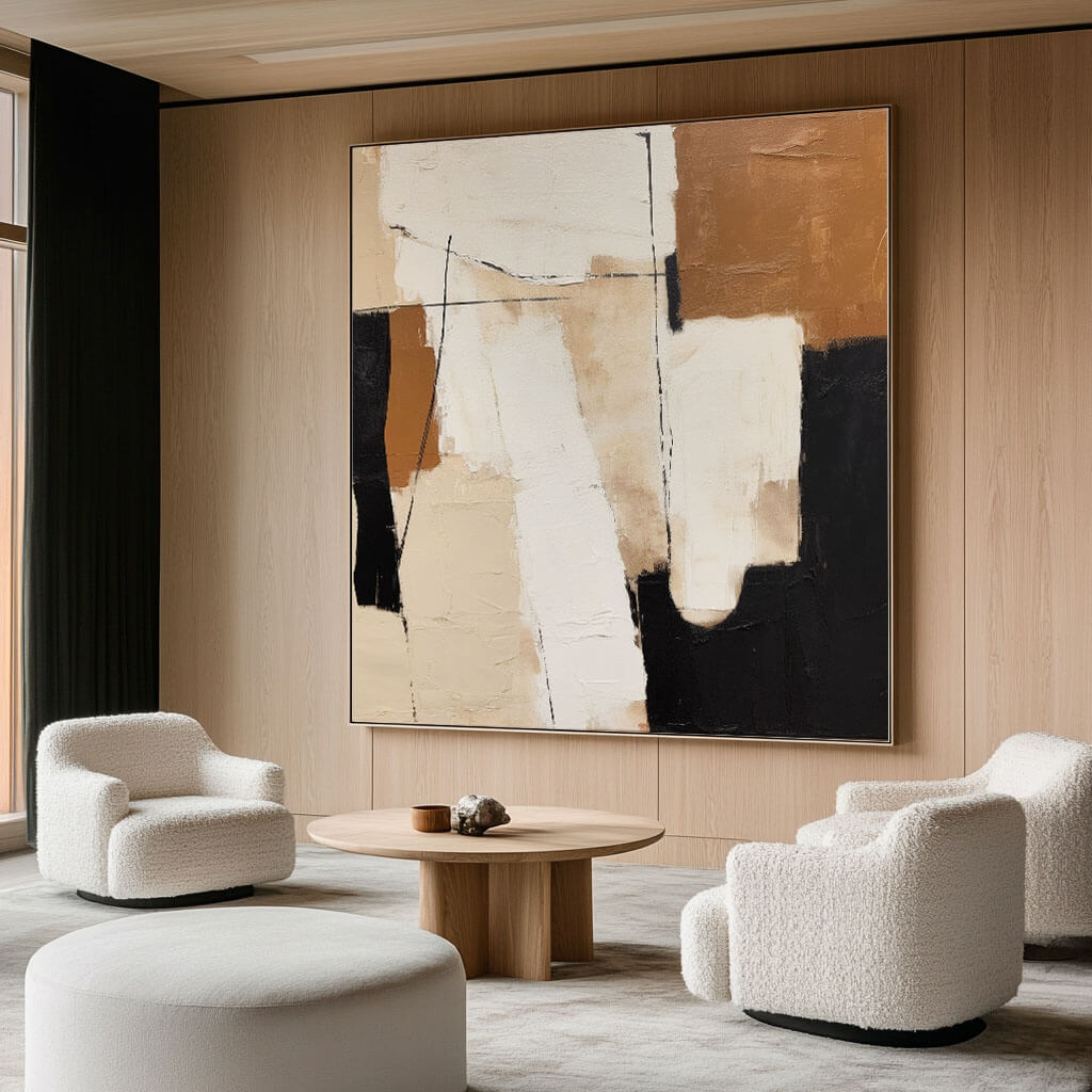 Earthy Fragments - Original Abstract Wall Art Painting