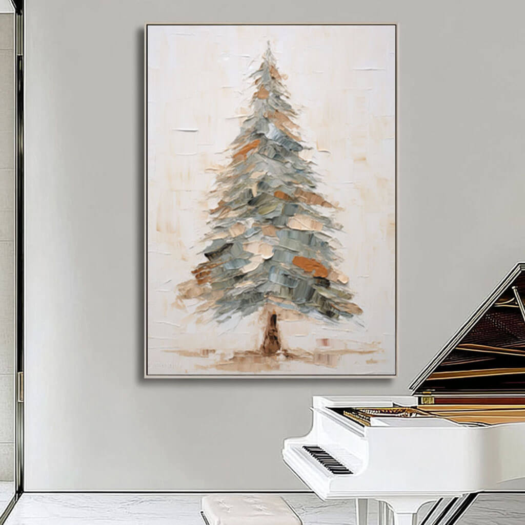 Wooded Whimsy - Abstract Canvas Painting